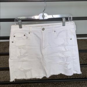 White american eagle denim skirt